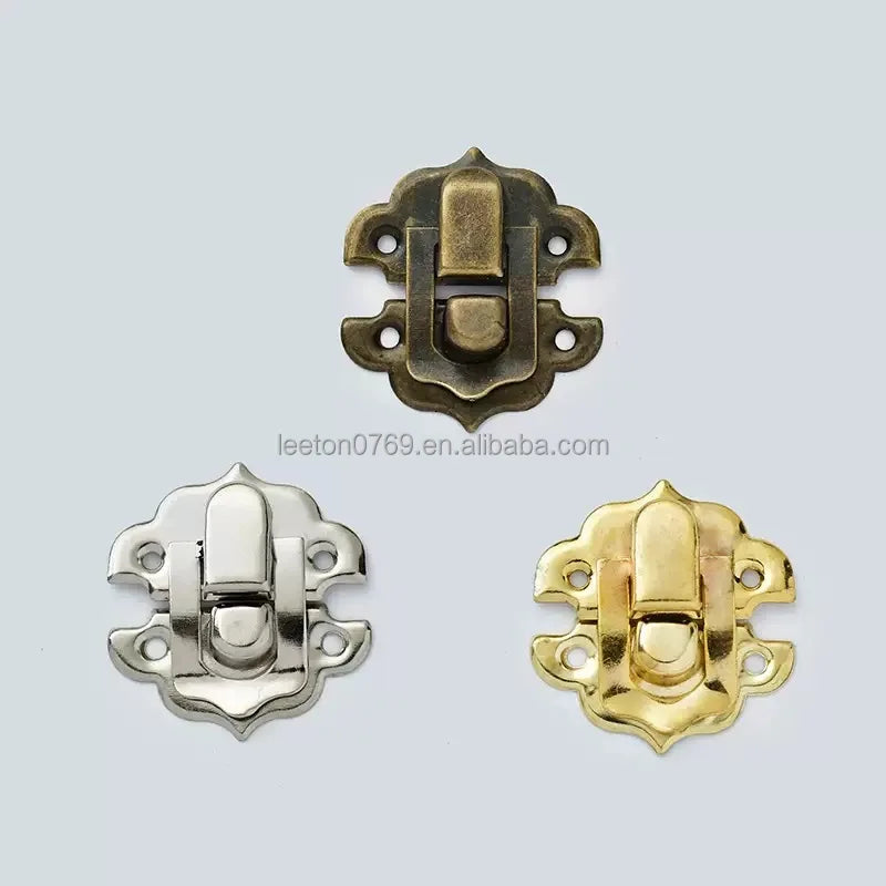 Stock Supply Box Accessories 29 X 31mm  3 Colors Metal Jewelry Box Locks