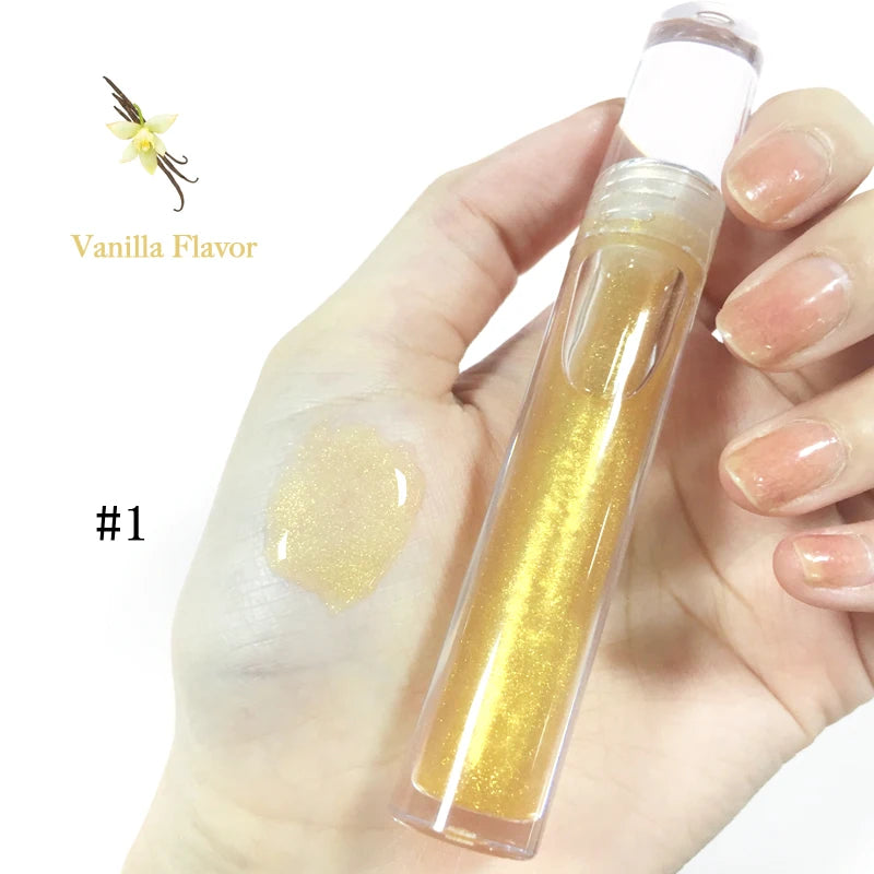 Moisturizing Long Lasting Fruit Flavored Lip Gloss Private Label Lip Oil Vegan Organic