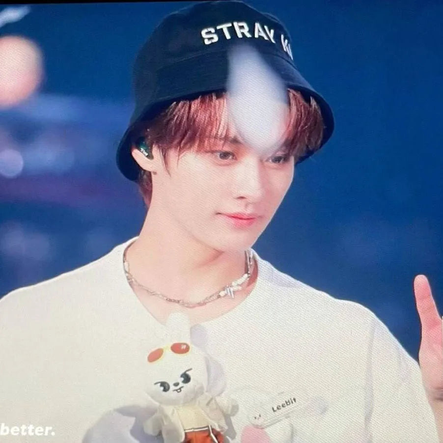 KPOP Stray Kids 5-STAR Dome Tour Black Embroidered Bucket Hat Lee Know Bangchan Han Travel Shopping Beach Sun Protection Caps
