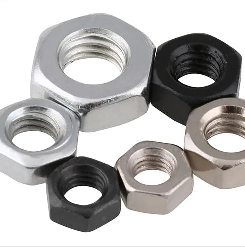 DIN934 18-8 Stainless Steel Hex Nuts Steel Black Nuts for Bolts Screw