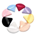 Triangle Velvet Foundation Powder Puff Soft Velour Sponge Washable Loose Powder Puffs with Custom Logo for Face
