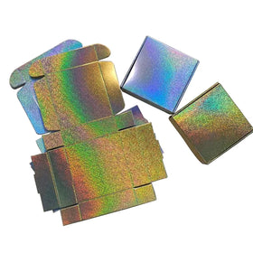 Silver Glitter Sparkling Gold Glitter Holographic Paper Gift Box Christmas Gift Packaging Box
