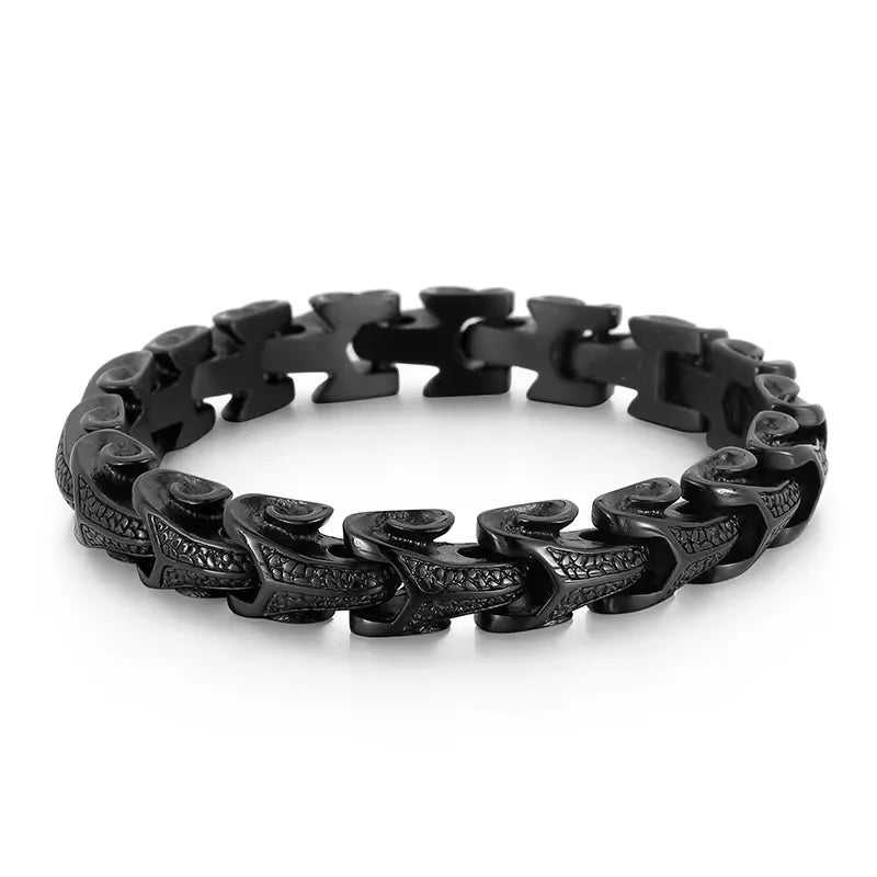 Wholesale Man Stainless Steel Bracelet Silver Jewelry Dragon Men's Bracelet Gothic Dragon Viking Bracelet