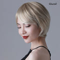 3092 Cheap Price 100% Synthetic Short Hair White Wig Display for Wholesale