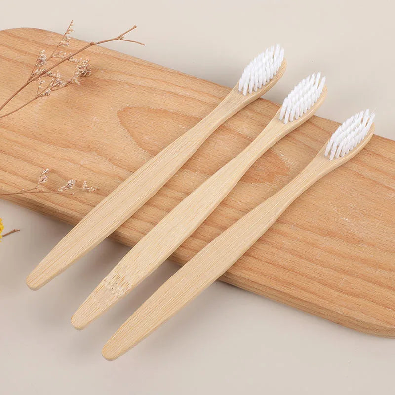 2025 Natural Premium Manufacturer Biodegradable Organic Charcoal Reusable Customized Laser Logo Eco-Friendly  Toothbrush