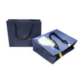 Factory Manufacturer's Dark Blue Coated Paper Bag for Clothing Gifts Shoes Packaging for Christmas