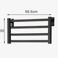 Bathroom Accessories Black and White Wall-mounted Electric Heater Dryer Heating Rack Electric Towel Rack