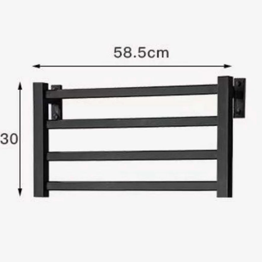 Bathroom Accessories Black and White Wall-mounted Electric Heater Dryer Heating Rack Electric Towel Rack