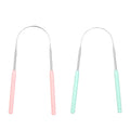High Quality U-Shaped Portable Tongue Scraper Practical Stainless Steel Design with Grip Handle for Daily Tongue Cleaning