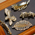 Wholesale Ladies Wedding Bridal Classic French Small Pearl butterfly Feather Star Barrette and Hair Clip for Women & Girls