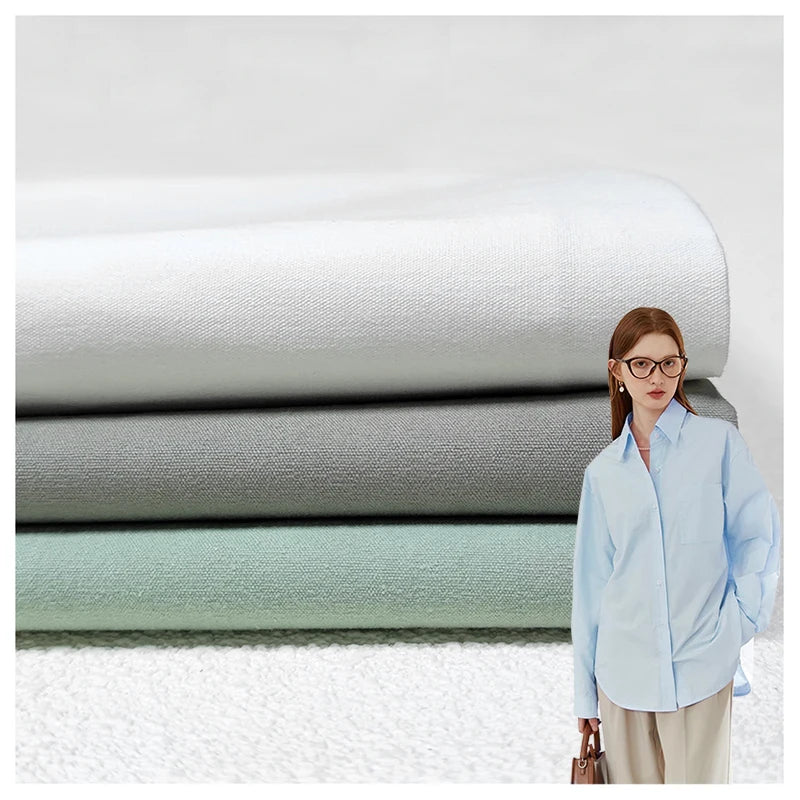 7.5OZ Canvas 210gsm Washed Fabric for Spring and Summer Shorts Jacket Fabric