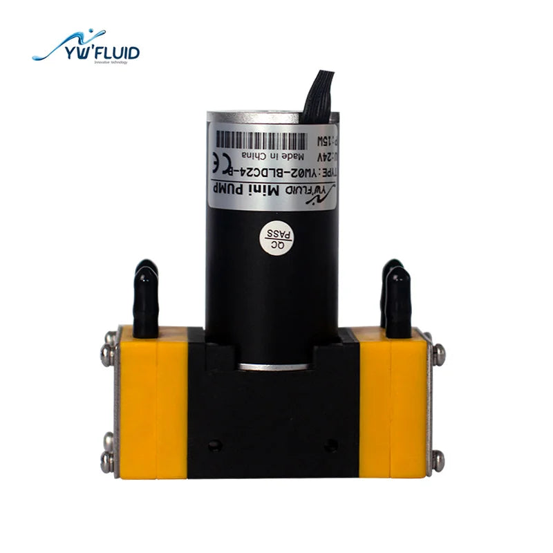 YW02-B-BLDC Dual Head Diaphragm Pump Brushless Oil-Free 600ml/min Water Micro Air Pump for Aquarium Wastewater Treatment