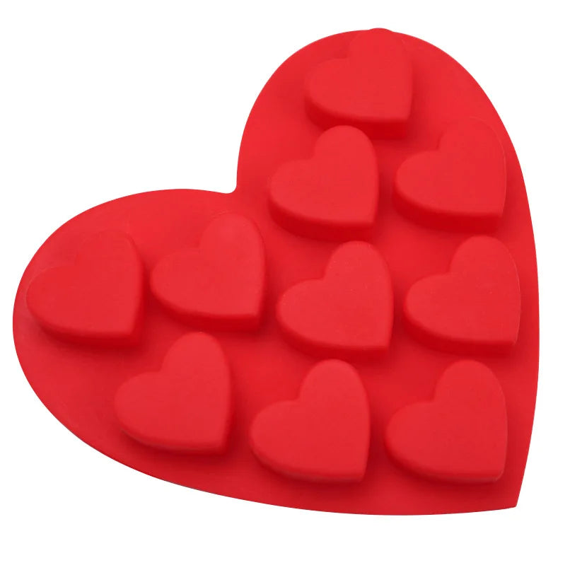 Valentine's Day Heart Shape Silicone Mold Cake Tools for Creative Cake Design and Chocolate Cake Molds