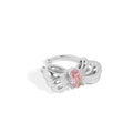 WMET434 New 925 Sterling Silver Clip Earrings Bow-knot Ear Cuff for Fashion Girl Jewelry
