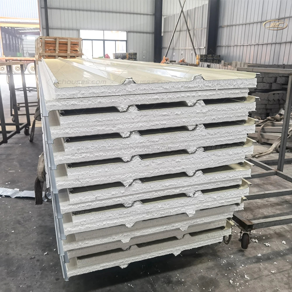 Factory Direct Sales Insulated Metal Frame EPS Sandwich Panels Modern Waterproof Roof/Wall Panels for Hotel Use