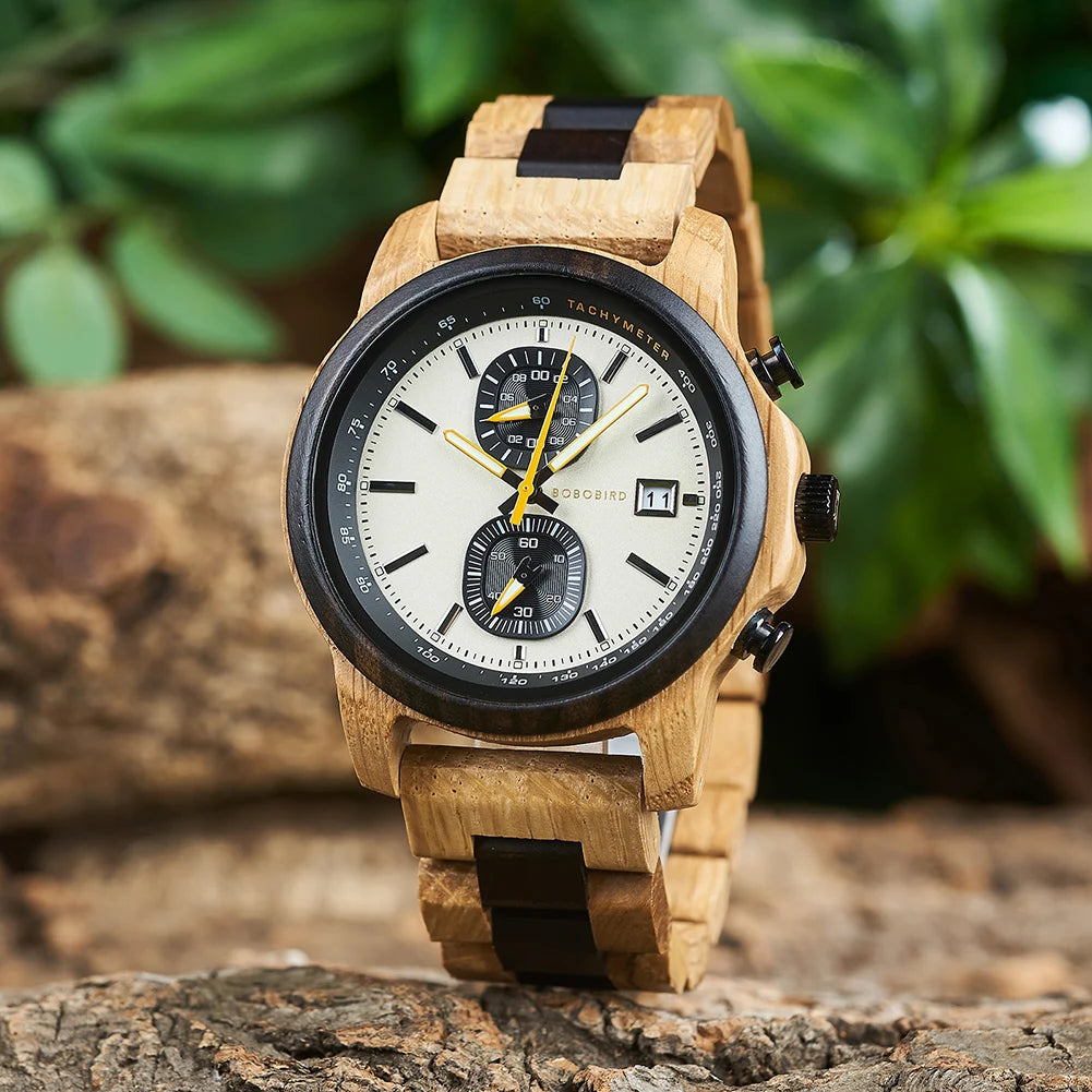 quickshipment Men's Lightweight Antique Fashion Quartz Wooden Watch High Recognition Eco-friendly Sports Design Low MOQ Dropshipping