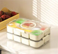 Dishwasher Safe Divided Serving Tray With Lid and Handle Heat-resistant Snack Box Container Organizer for Fruit Tray
