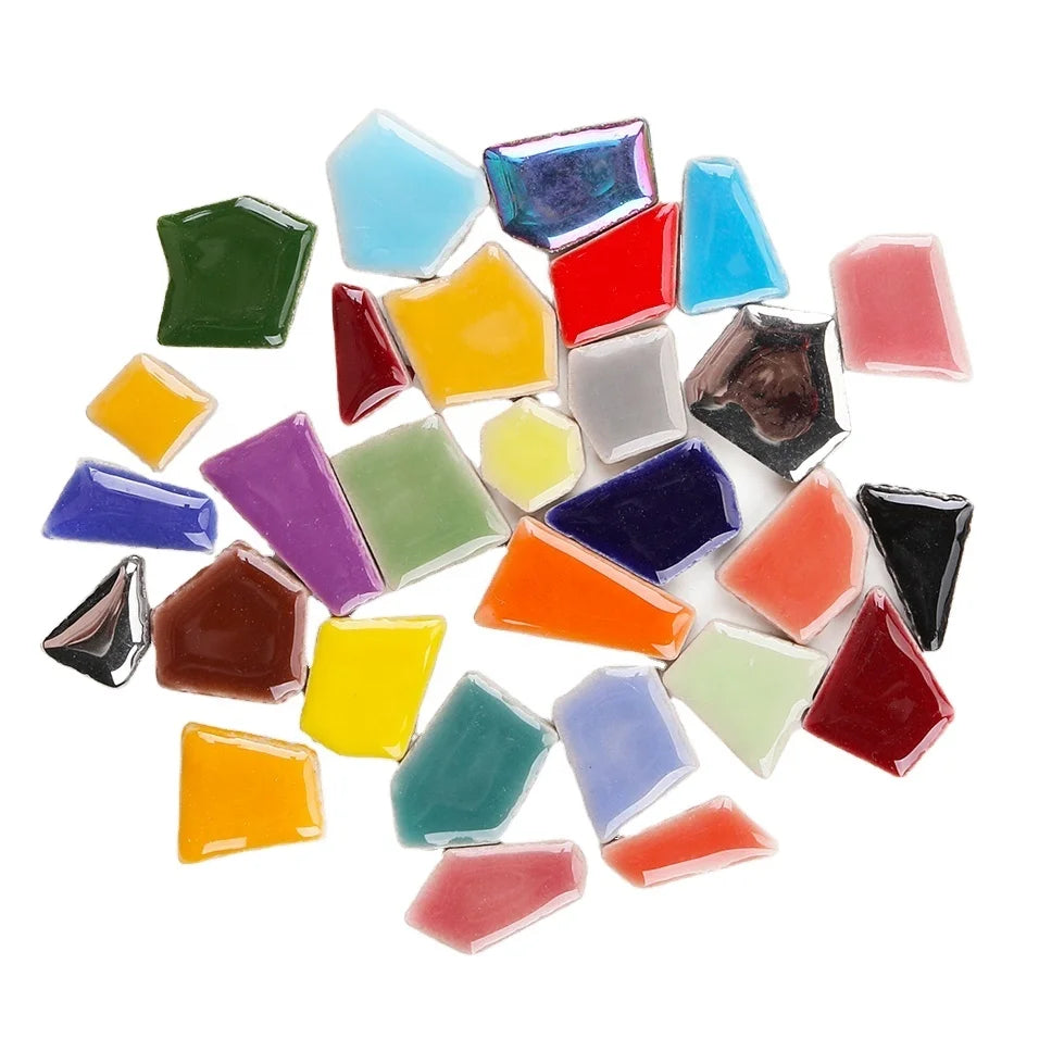 Irregular Ceramic Mosaic Scraps Free Stone for Kids Mosaic Making and Hand Craft Material