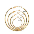 Hip Hop Big Oversize Exaggeration Hypoallergenic Earrings Big Circle Gold Stainless Steel Big Hoop Earrings Vintage for Girls