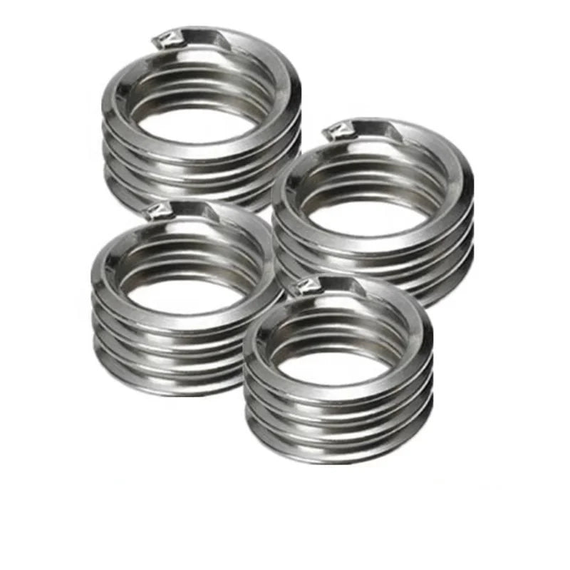 Tangless Coil Screw Thread Inserts for Sheet Metal 18-8 Stainless Steel Wire Thread Insert  Thread Repair Kit Recoil