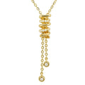 China 18K Solid Gold Trendy Engagement Wedding Anniversary Pendant Necklace with Round Brilliant Cut Diamonds