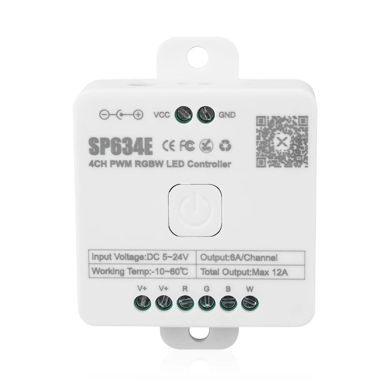 New Product 2.4G Remote 86 Panel 6A DC5V 24V BLE PWM RGBW Led Controller for Rgbw Light Strip