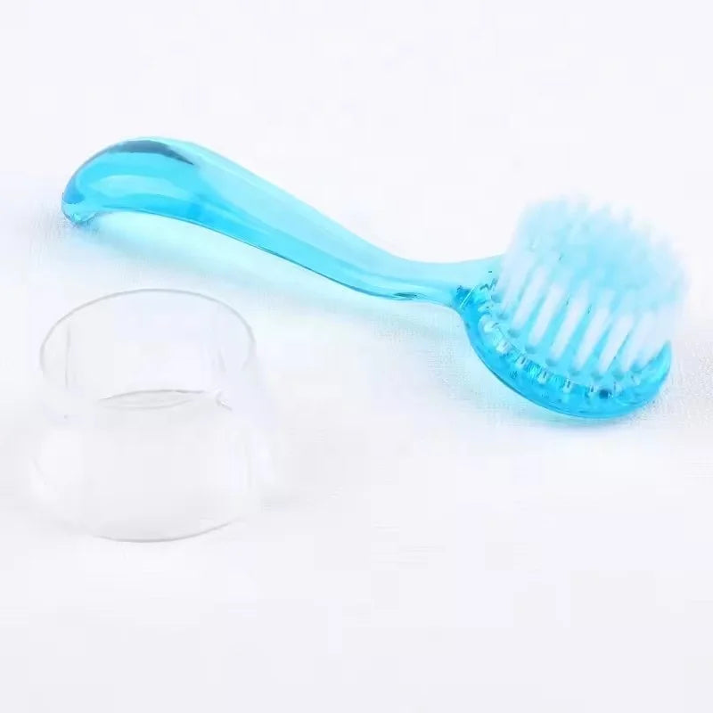 Nail Brush Gentle Handheld Round Head Art UV Gel Powder Dust Clean Remover Nail Accessories Manicure Pedicure Tool
