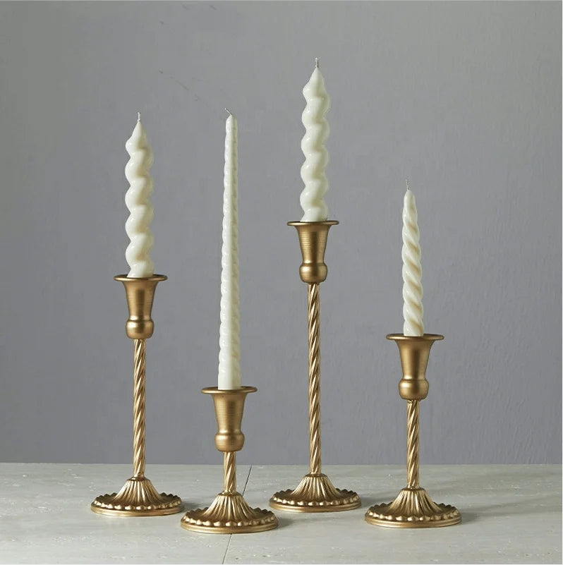 Wholesale Metal Spring Candlestick Holders for Home Decoration for Living Room Advent or Wedding