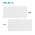 Subbank Metal Aluminum Sublimation Blank License Plate European Car Front License Plate Thermal Transfer Custom Design