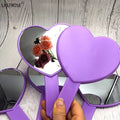 Square Star Shape Makeup Mirror With Handheld Wholesale Mirrors With Private Label Logo Pink Purple Cosmetic Mirror Pocket