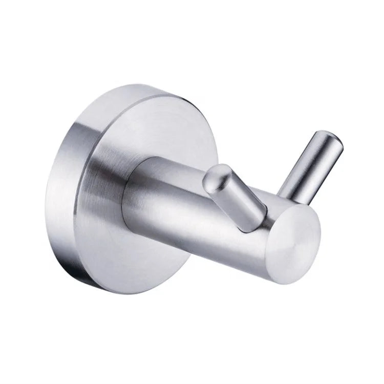 Hot Selling Modern Hotel Heavy Duty Wall Mount 304 Stainless Steel Double Robe Hook Towel Hook Clothes Hook