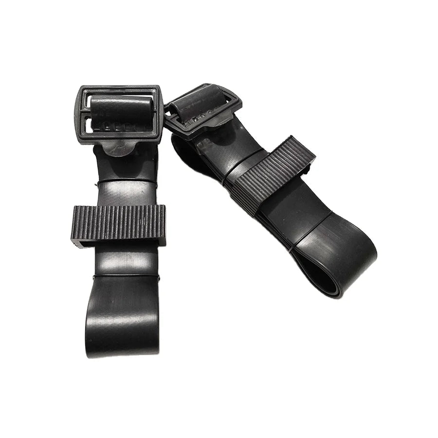 35 mm Wide 2.5 mm Thickness Black Color Soft PVC Buckle Tie Reusable Tree Tie