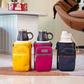 3 in 1 Double Wall 18/8 Stainless Steel Leak Proof Out Door Water Bottle with 2 Detachable Bowls and Travel Sleeves