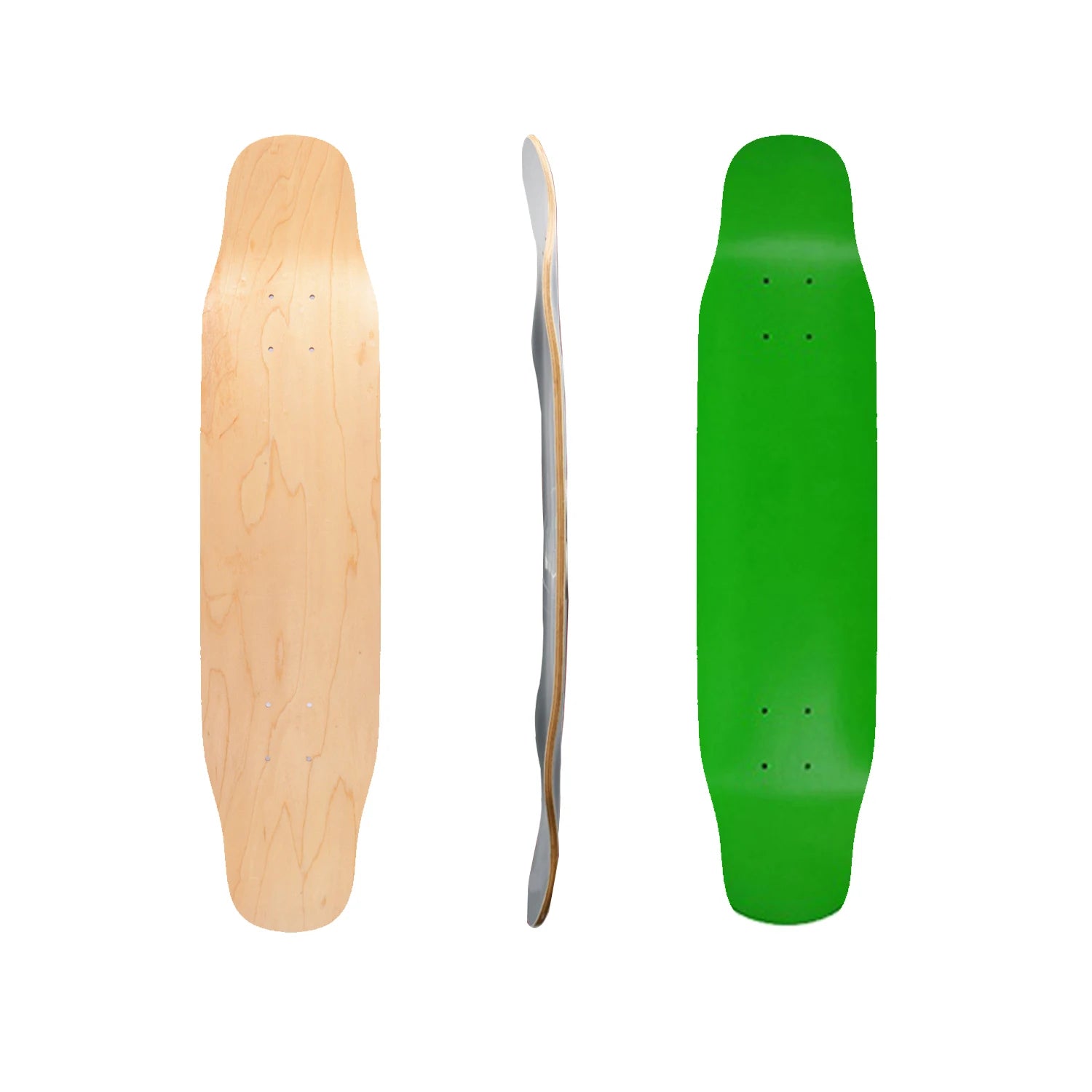 Wholesale 7 Ply Custom Professional Wood Deep Concave Blank Longboard Decks