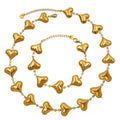 18K Gold Plated Geometric Choker Wholesale Solid Color New Design Stainless Steel Necklace Fashion Design Bracelet Wedding Party