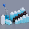 HDPE Plastic Reagent Square Bottle With Inner Cap New Material Thicken Container Customized Printing Logo MegaBDM