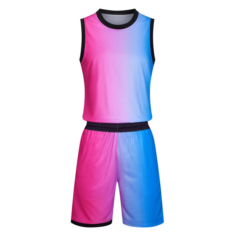 OEM Custom Sublimation Oversized Quick Dry Breathable Stitched Basketball Wear Basketball Uniform Suit Basketball Sports Jersey