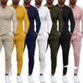 2022 New Men Plus Size Clothing Gym Sport Wear Two Piece Sets Custom Logo Jogger 2 Piece Sets Casual Winter Tracksuits