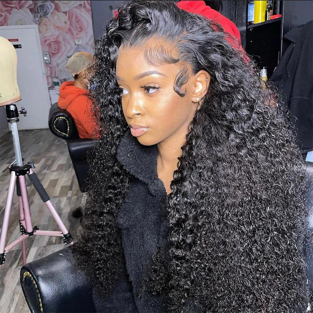 Water Wave Lace Front Wig Full Lace Front Human Hair Wigs for Black Women 20 Inch Wet and Wavy Loose Deep Wave Frontal Wig