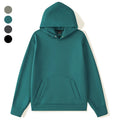 Janya Unisex Long Sleeve Hooded Sweatshirt Solid Color Plus Size Gym Tops for Men Casual Custom Autumn Fitness Clothing
