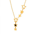 Gold Plated Jewelry Fashion Elegant OL Lady Gift Girl Stainless Steel Personalized Star Charm Necklace for Women