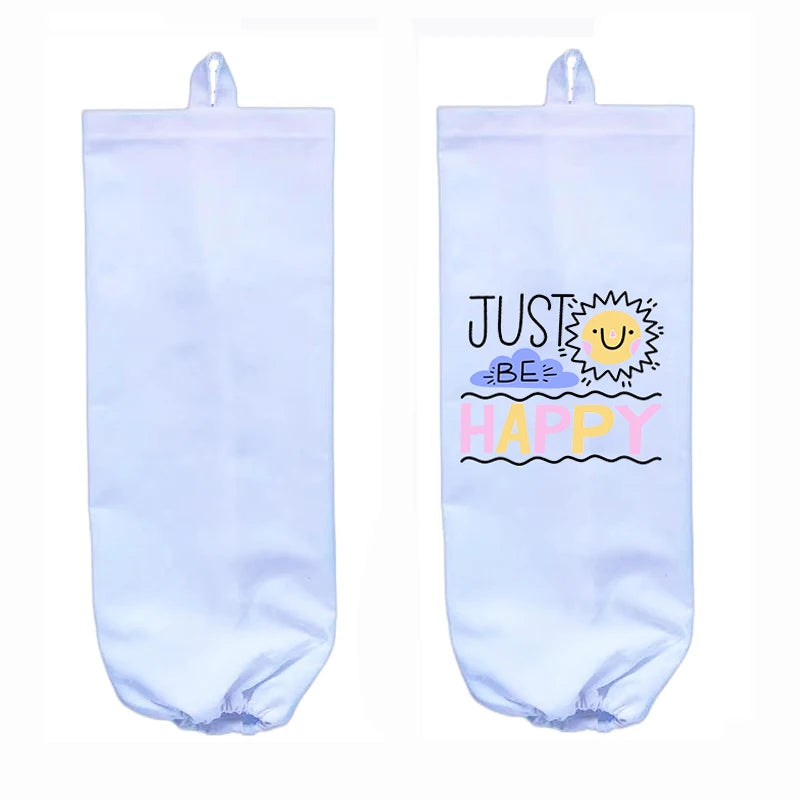 Qualisub 22x7inch Satin Plastic Bag Holder Sublimation Plastic Bag Holders Blanks for Custom Design