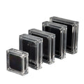 Transparent Jewelry Acrylic Loose Stone Gem Box Memory Cotton Cushion Magnetic Jewelry Box