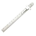 Precision 250mm Stainless Steel Straight Scale Pocket DIY Ruler with Detachable Clip Gauge Hand Tool Useful Features OEM