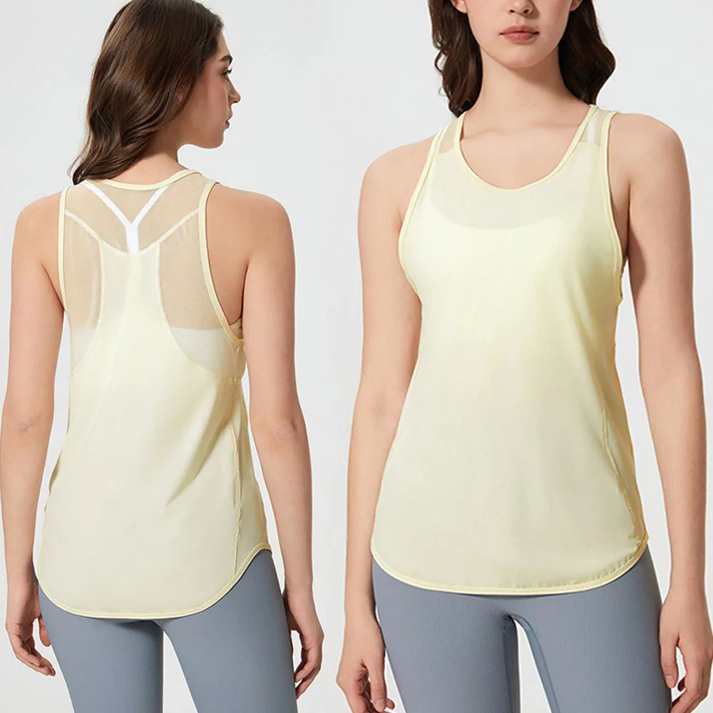 Bnice Custom Logo Women's Tank Tops Sleeveless T-shirt Gym Sportswear 2024 Quick Drying Breathable Loose Sleeveless Yoga Vest