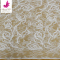 2023 White Lace Embroidered Sequins Beaded Bridal Dress Wholesale French Eyelash Lace HY2132