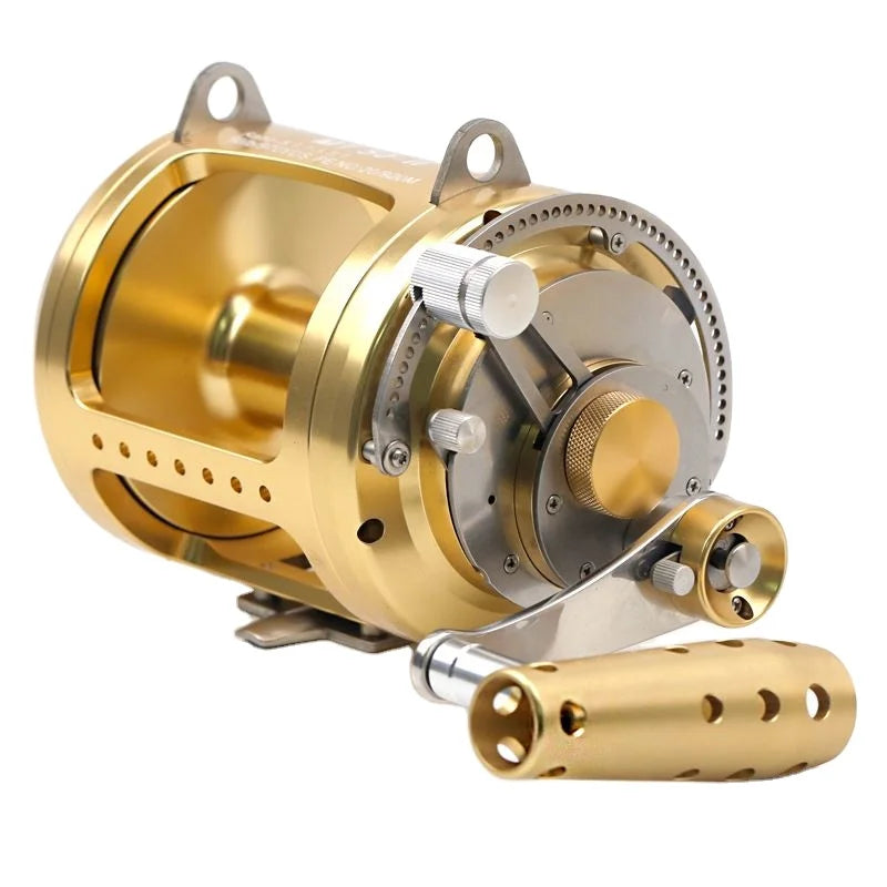 Big Game Fishing  Reel Aluminum CNC Saltwater Pesca Ocean Tuna Conventional Reel Full Metal Fishing Trolling Reel