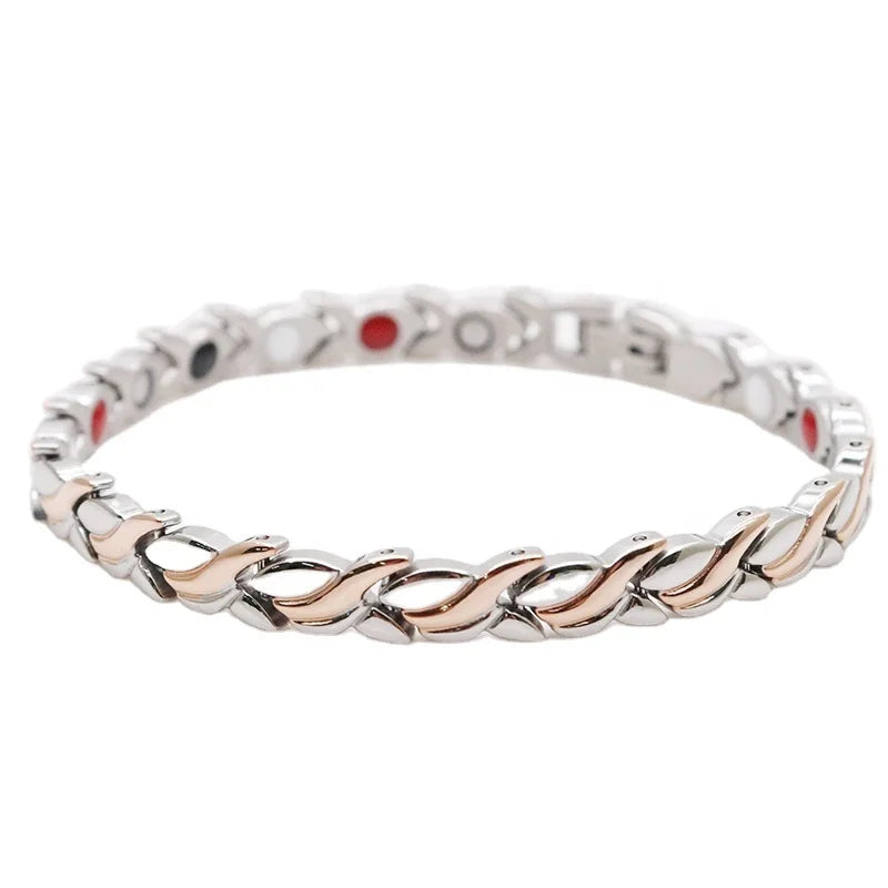 316L Stainless Steel Magnetic Bracelet Fashion Ladies Jewelry Bio Magnetic Health Bracelet