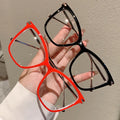 Fashion Eye Frame Optical Glasses Big Frame Cat Eye Blue Light Blocking Glasses for Woman