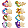 Kids Stainless Steel Sandwich Cutter Set Star Dinosaur Heart Design Metal Material